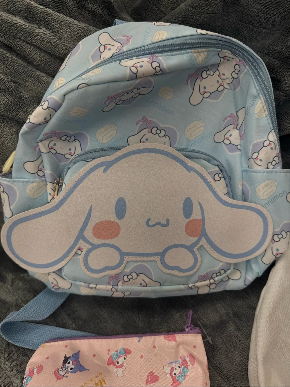 3 mixed kids bags. Cinnamoroll, hello kitty, kuromi
